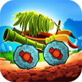 دانلود آخرین نسخه مسابقه ای ماشین های ماقبل تاریخ اندروید Fun Kid Racing Prehistoric Run